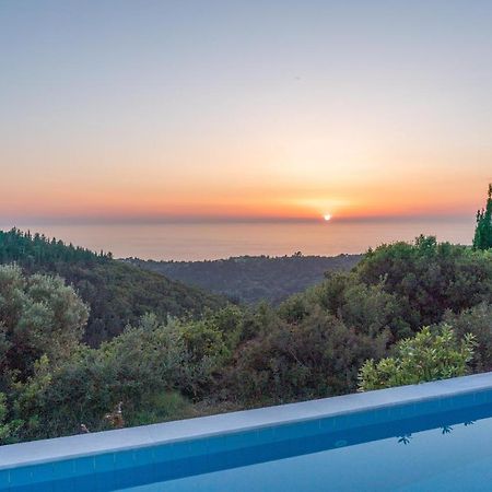 Stone Villa Eriphyle ,Private Witn Sunset View Fiskardo Exterior foto