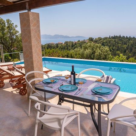Stone Villa Eriphyle ,Private Witn Sunset View Fiskardo Exterior foto
