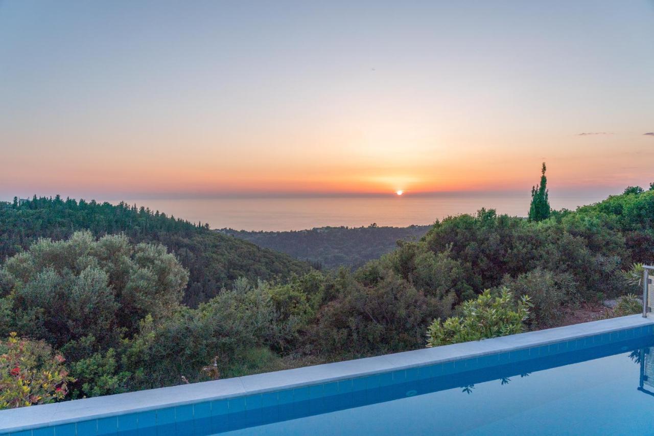 Stone Villa Eriphyle ,Private Witn Sunset View Fiskardo Exterior foto