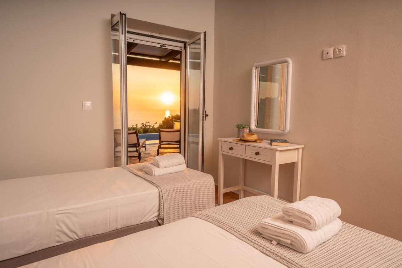 Stone Villa Eriphyle ,Private Witn Sunset View Fiskardo Exterior foto