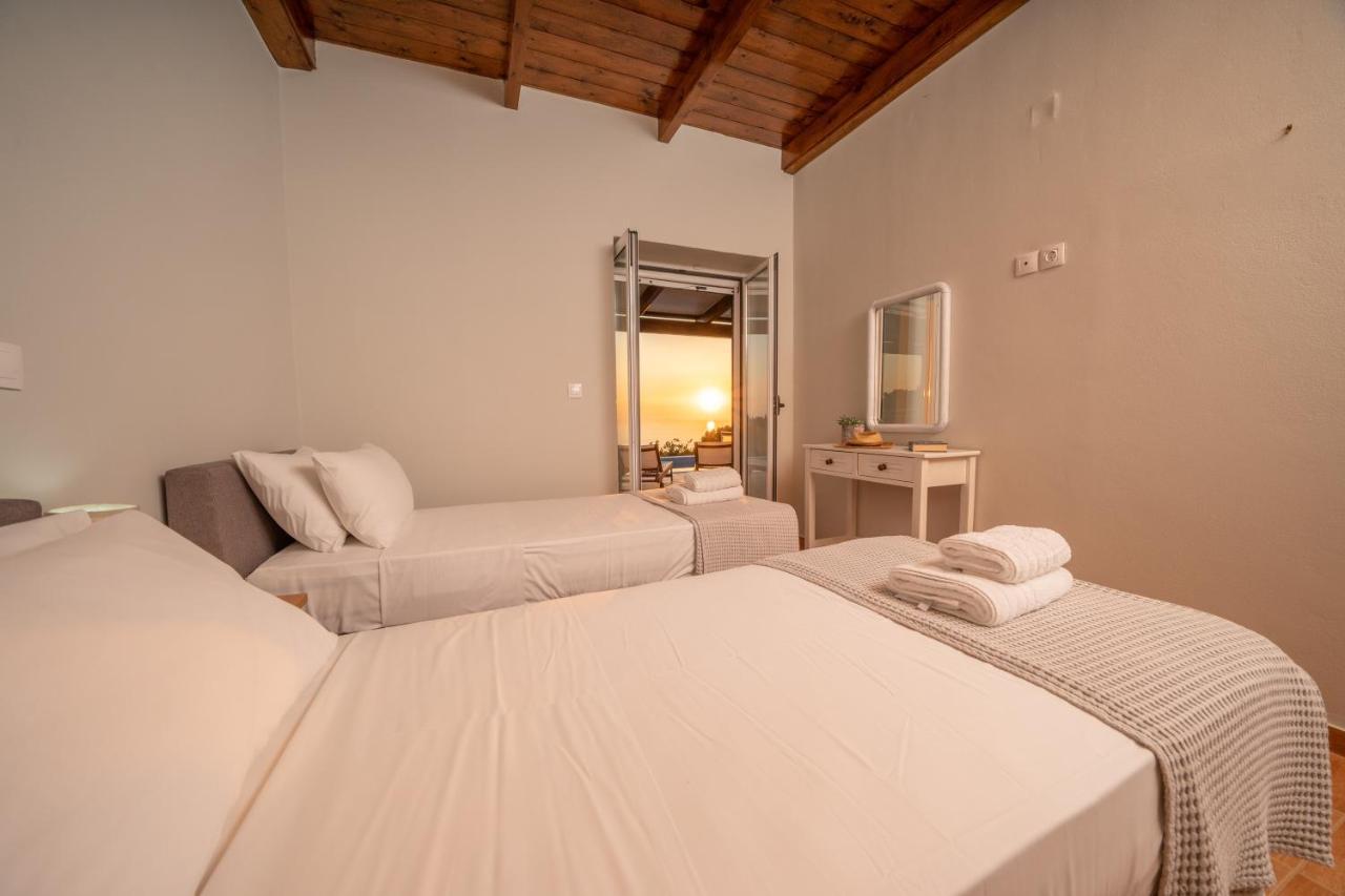Stone Villa Eriphyle ,Private Witn Sunset View Fiskardo Exterior foto