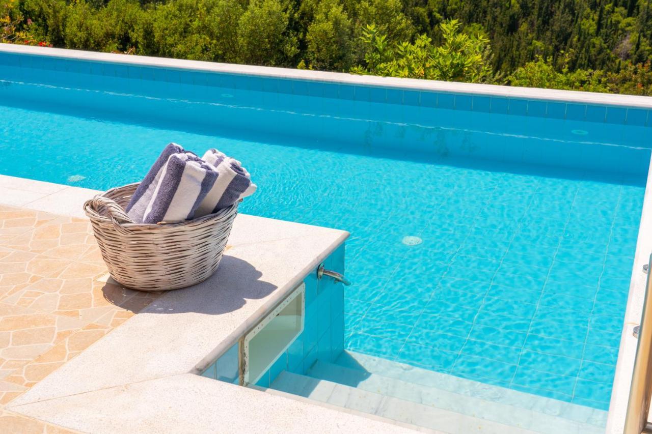 Stone Villa Eriphyle ,Private Witn Sunset View Fiskardo Exterior foto
