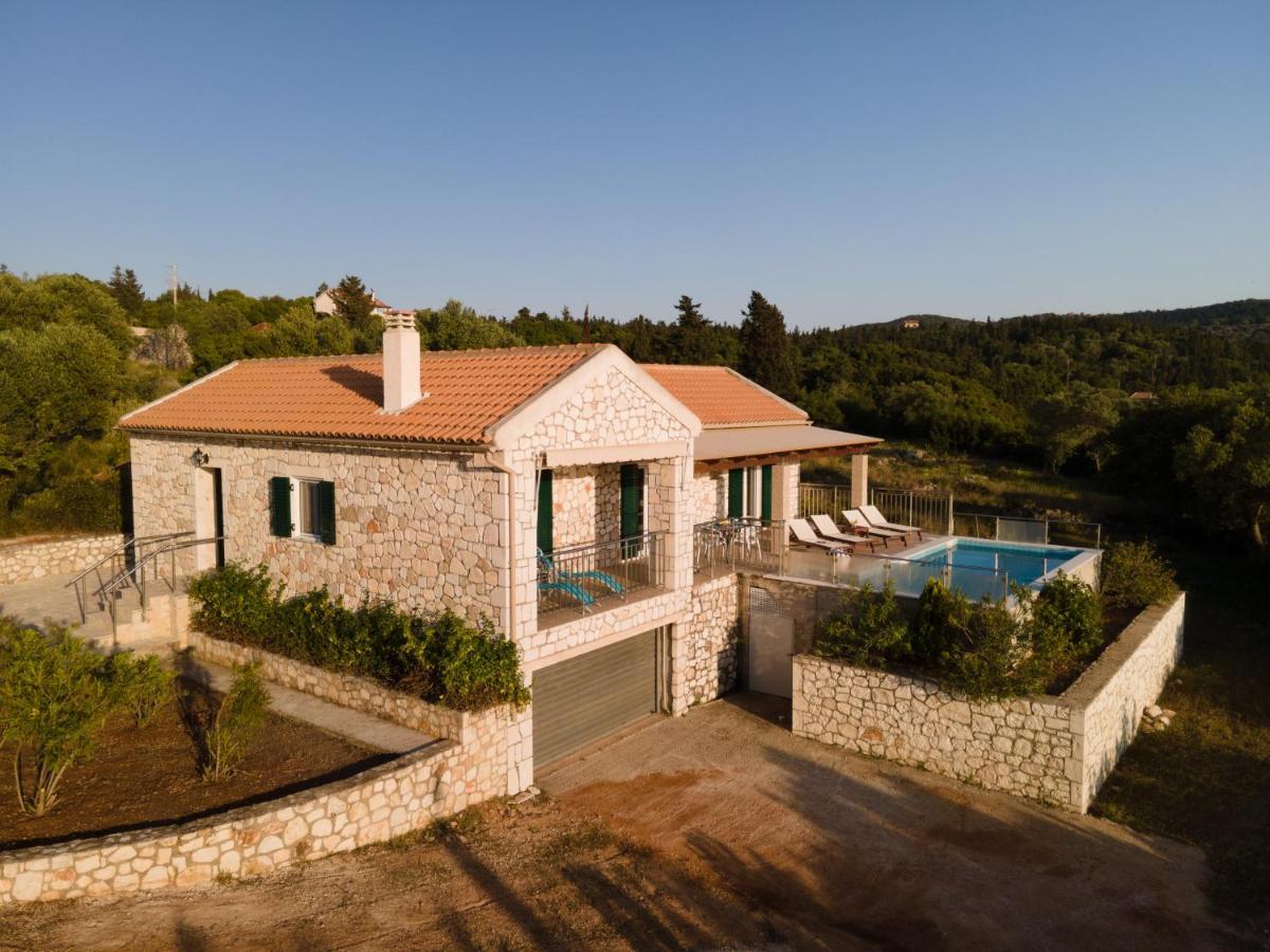 Stone Villa Eriphyle ,Private Witn Sunset View Fiskardo Exterior foto