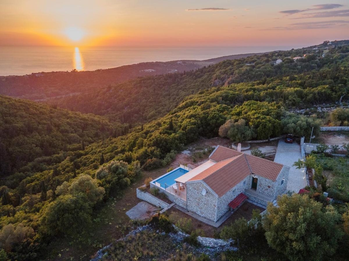 Stone Villa Eriphyle ,Private Witn Sunset View Fiskardo Exterior foto